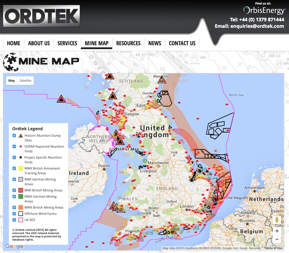 2 Mine Map UK 